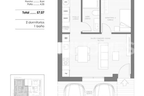 Apartment for sale in Benejuzar, Alicante, Spain 2 bedrooms, 56 sq.m. No. 183653 - photo 6