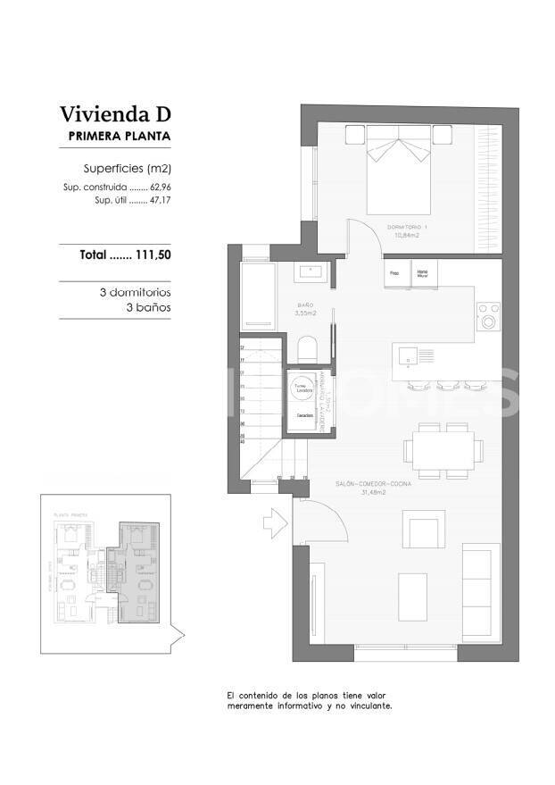 Dzīvoklis Benejuzar, Alicante, Spānijā 2 istabas, 56 m2 Nr. 183653