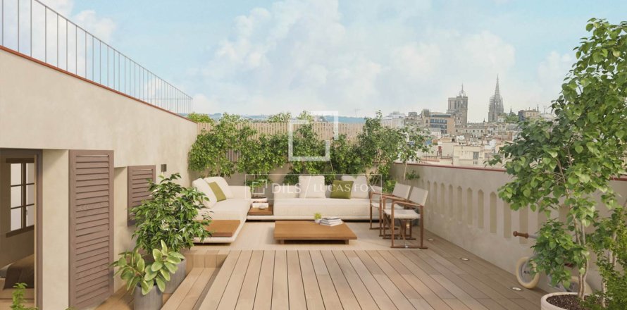 Penthouse w Barcelona, Hiszpania 3 sypialnie, 120 mkw. nr 150753