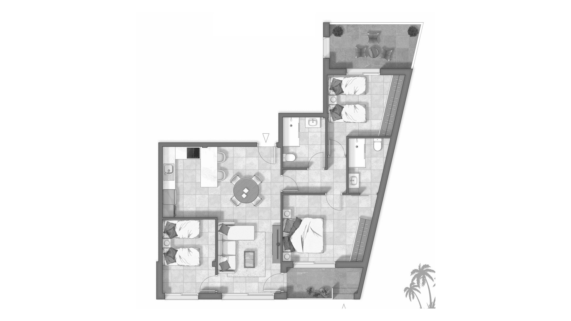 Apartament w OASIS GUARDAMAR, Guardamar del Segura, Alicante, Hiszpania 3 sypialnie, 115.45 mkw. nr 164814