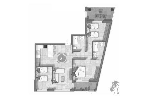 Layout 3 bedrooms, 115.45 sq.m. in OASIS GUARDAMAR in Guardamar del Segura, Spain No. 164810