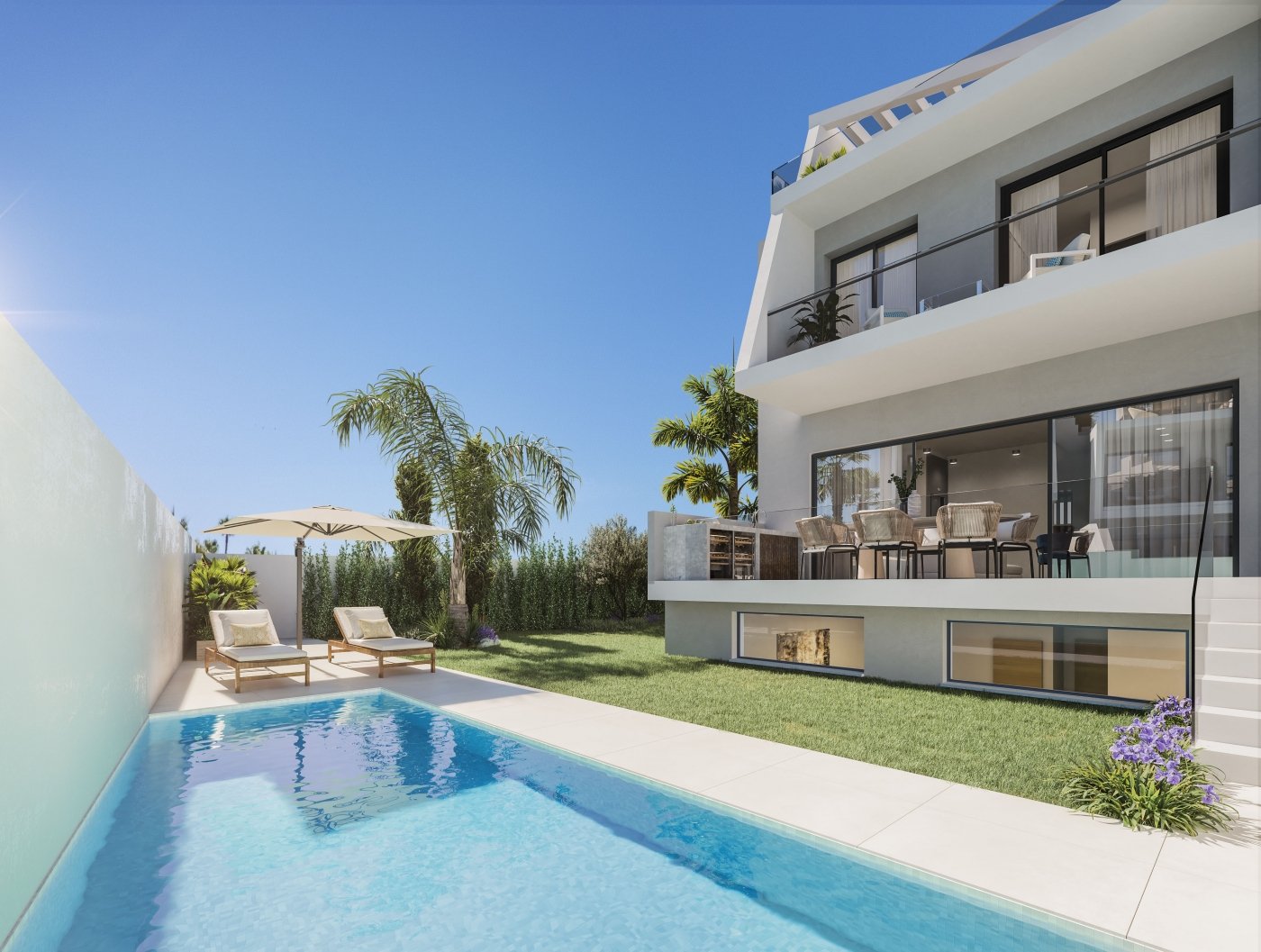 Duplex in Estepona, Malaga, Spain 3 bedrooms, 214 sq.m. No. 134983