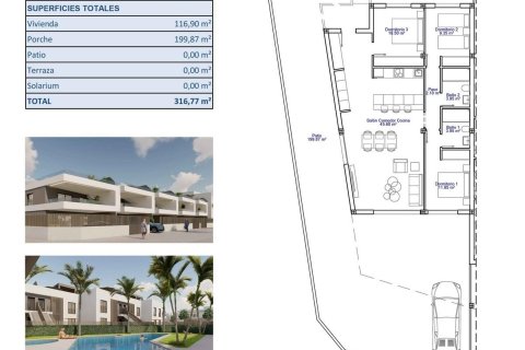 Bungalowi myytävänä Pilar de la Horadada, Alicante, Espanja, 3 makuuhuonetta, 116 m2 No. 161193 - kuva 14