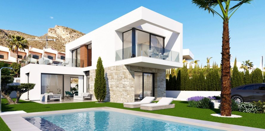 Villa i Finestrat, Alicante, Spanien 3 sovrum, 155 kvm. Nr. 170183