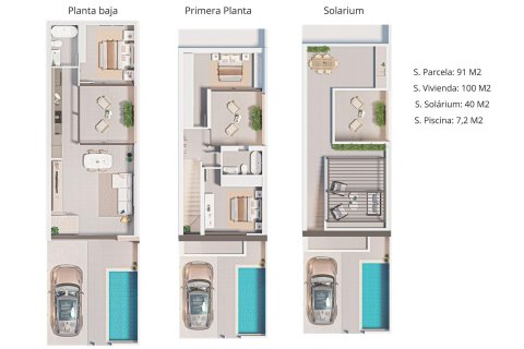 Duplex for sale San Pedro del Pinatar, Murcia, Spain 3 bedrooms, 100 sq.m. No. 137152 - photo 14