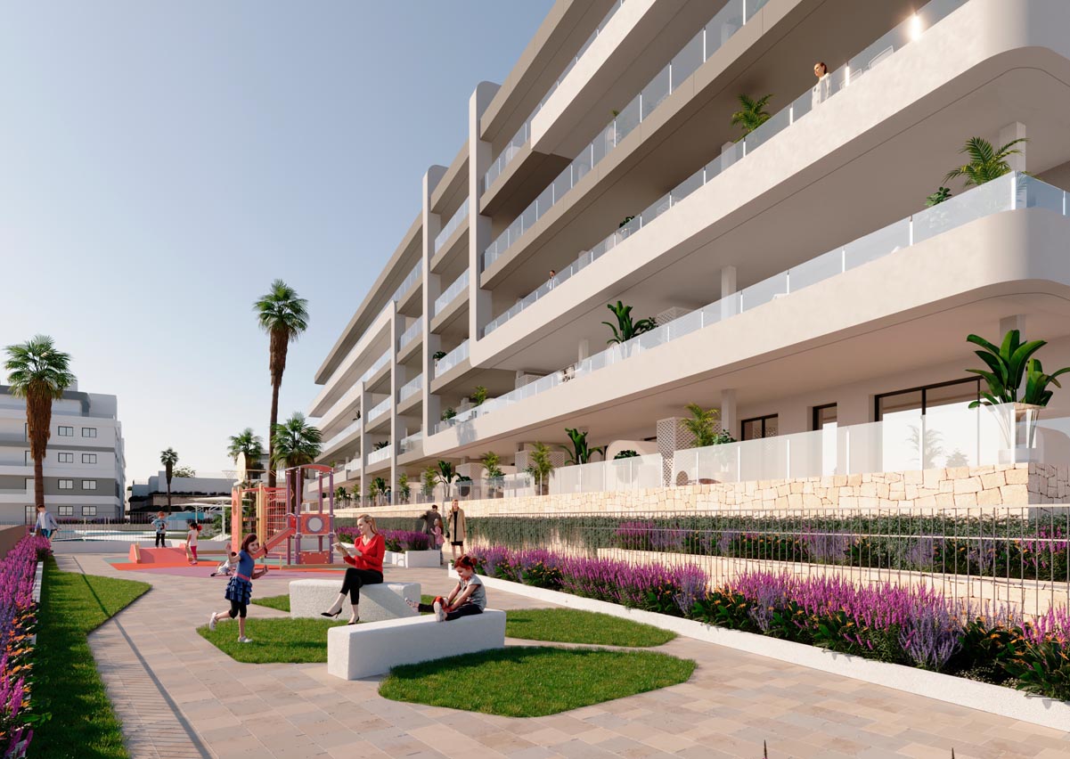 Takvåning i Alicante, Spanien 2 sovrum, 76 kvm. Nr. 113621