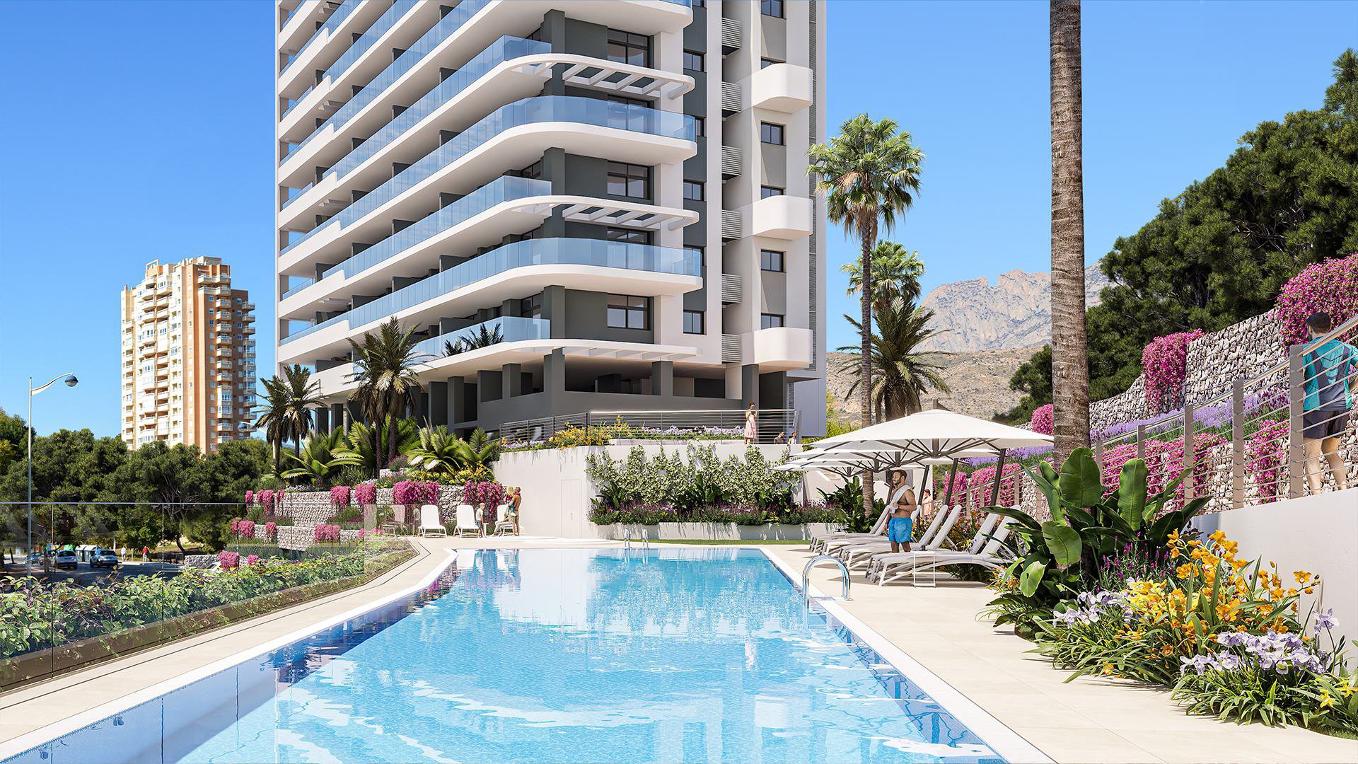 Wohnung in Benidorm, Alicante, Spanien 2 Schlafzimmer, 94 m2 Nr. 66106