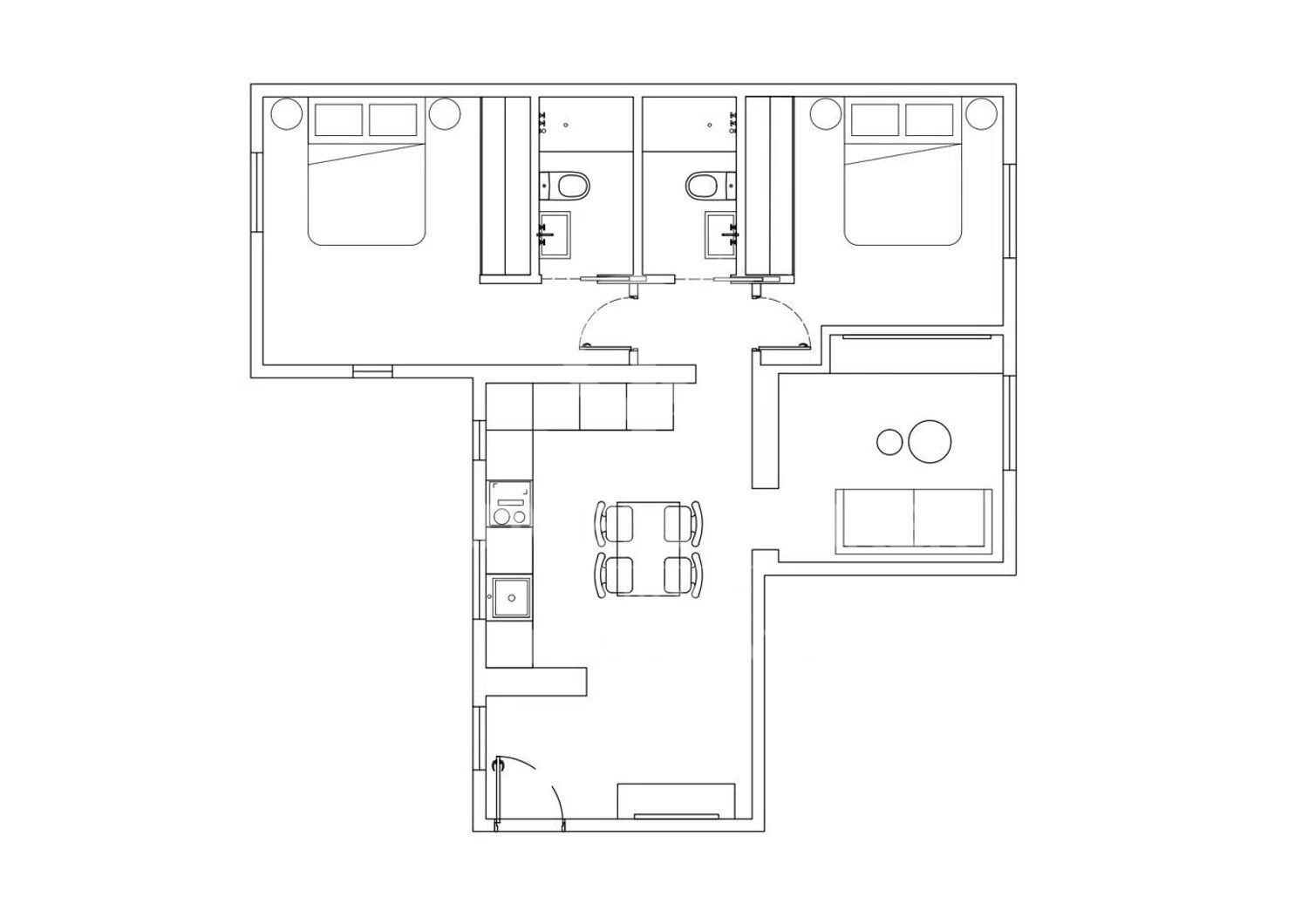 Appartamento a Madrid, Spagna 2 camere da letto, 75 mq. N° 178586