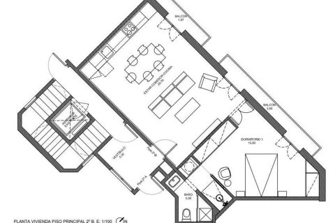 Apartament w Barcelona, Hiszpania 1 sypialnia, 62 mkw. nr 161084 – zdjęcie 18