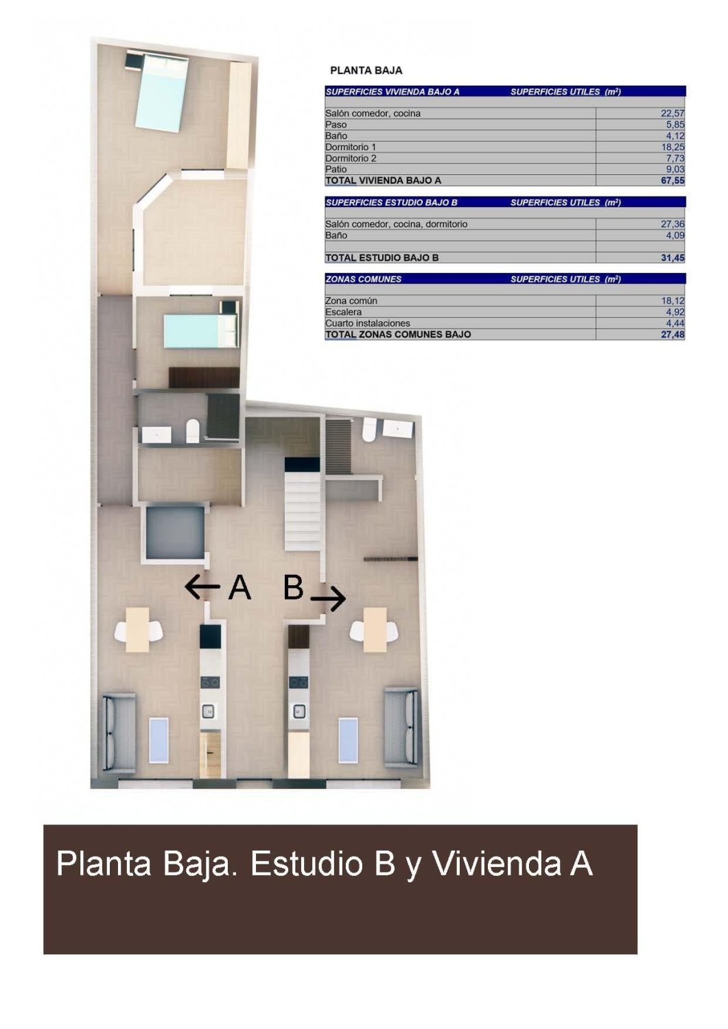 Lägenhet i Torrevieja, Alicante, Spanien 31 kvm. Nr. 183355