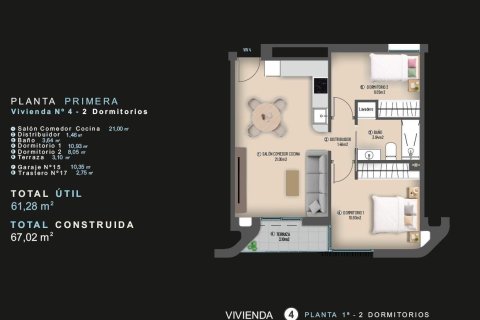 Huoneisto myytävänä Alicante, Espanja, 2 makuuhuonetta, 67 m2 No. 187122 - kuva 14