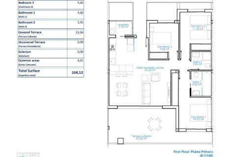 Wohnung zum Verkauf Pilar de la Horadada, Alicante, Spanien 3 Schlafzimmer, 81 m2 Nr. 137113 - Foto 14