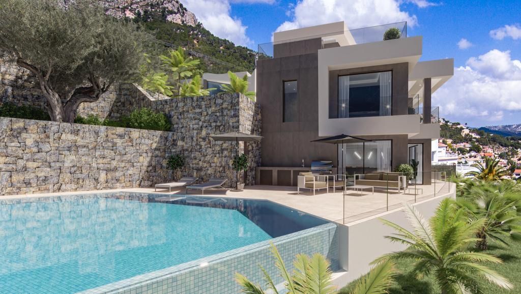 Villa a Calpe, Alicante, Spagna 4 camere da letto, 411 mq. N° 97201