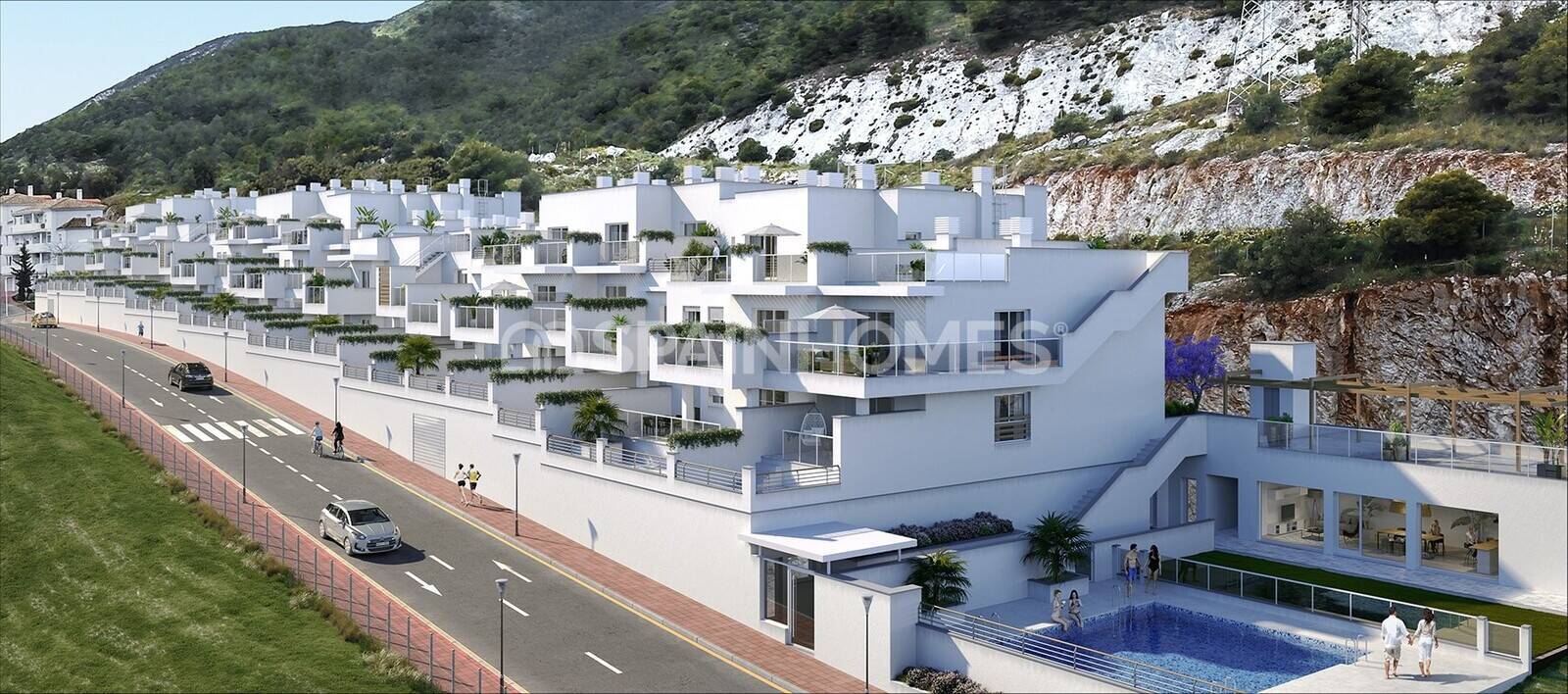 Kattohuoneisto Benalmadena, Malaga, Espanja 2 makuuhuonetta, 77 m2 No. 143605