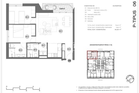Huoneisto myytävänä Principado De Andorra (Ninguna Poblacion Tiene C.P.), Lleida, Espanja, 2 makuuhuonetta, 84 m2 No. 157179 - kuva 13