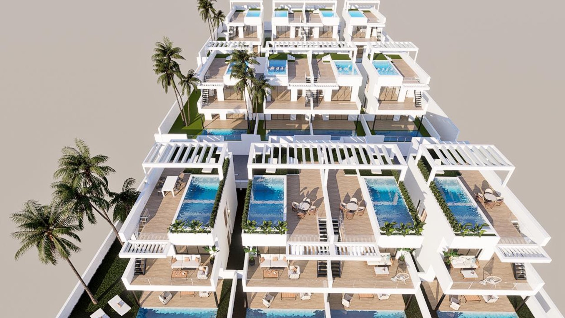 Bungalow en Mirador Hills Resort, Finestrat, Alicante, Espagne 3 chambres, 185.62 m2 No. 73230