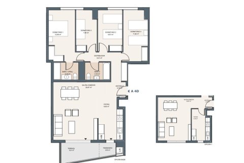 Lägenhet till salu i Alicante, Spanien 4 sovrum, 122 kvm. Nr. 165047 - foto 3