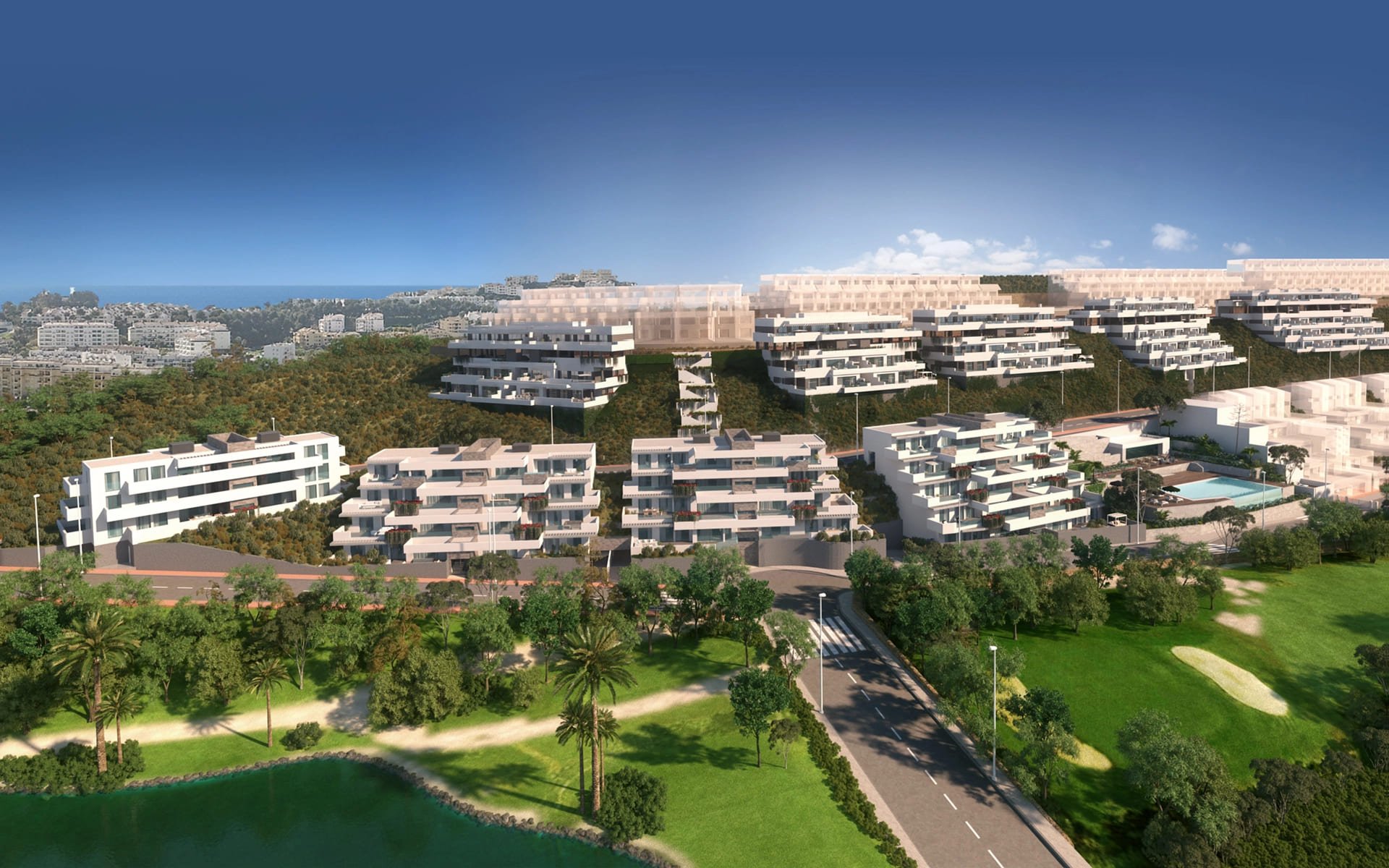 Appartamento a Mijas, Malaga, Spagna 2 camere da letto, 87 mq. N° 135500