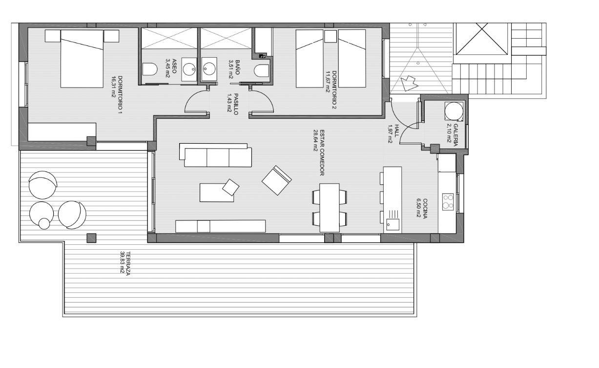 Wohnung in Area Beach II, Guardamar del Segura, Alicante, Spanien 2 Schlafzimmer, 127.98 m2 Nr. 96771