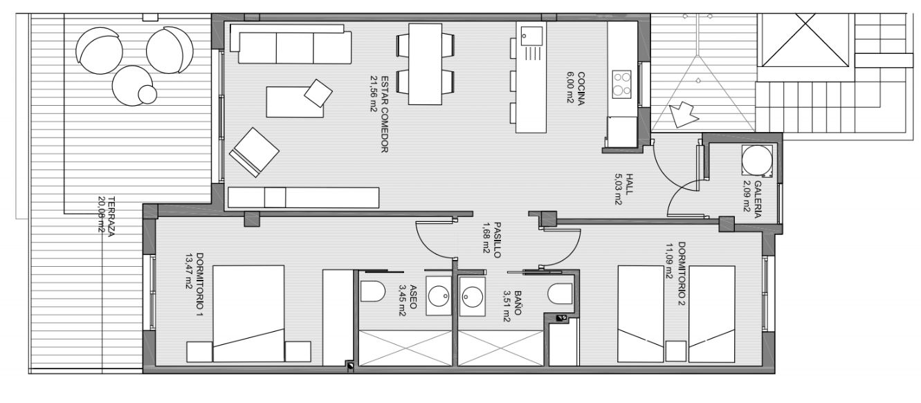 Apartamento en Area Beach II, Guardamar del Segura, Alicante, España 2 dormitorios, 97.99 m2 No. 96770
