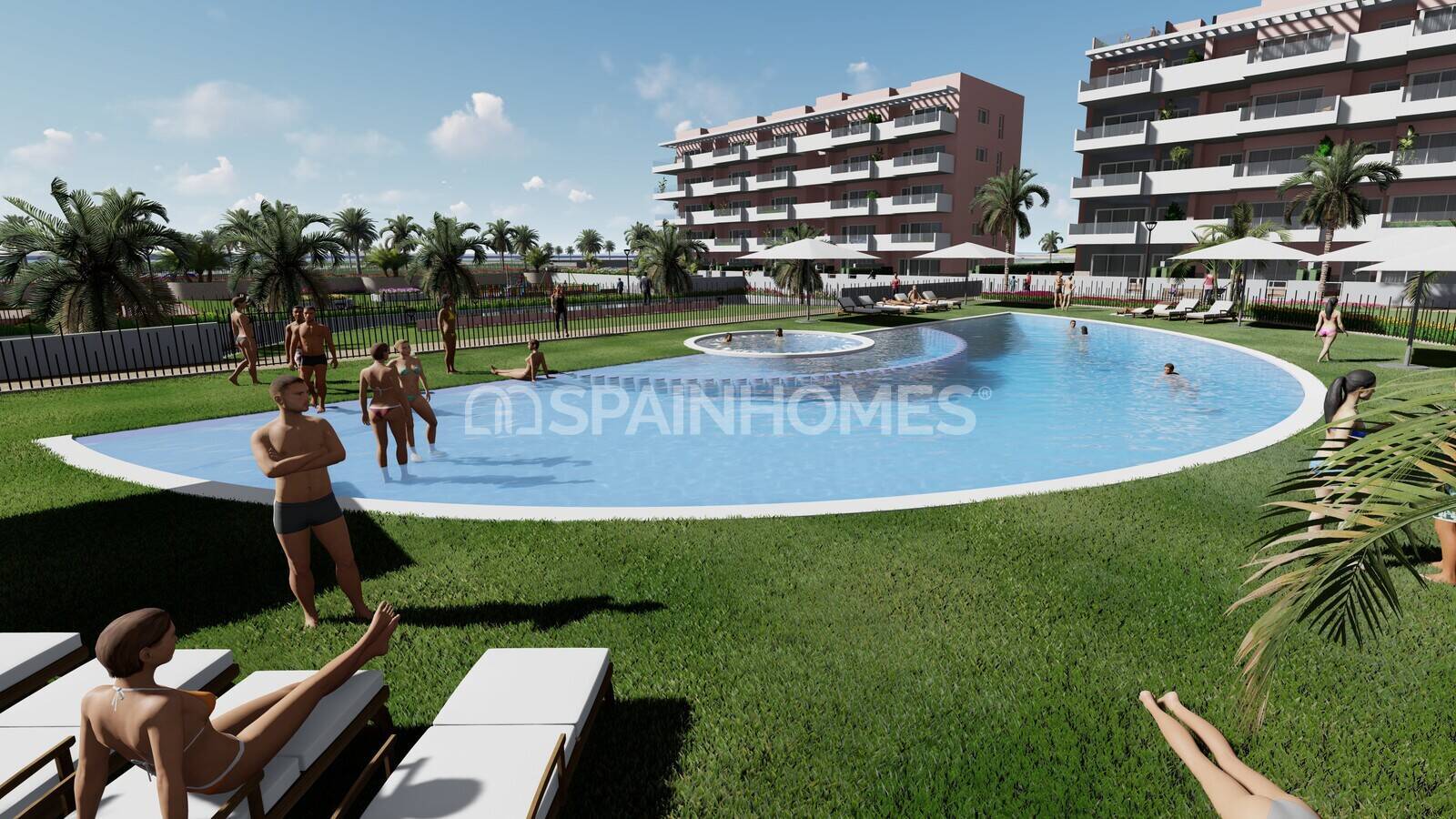 Takvåning i Guardamar del Segura, Alicante, Spanien 3 sovrum, 91 kvm. Nr. 62837
