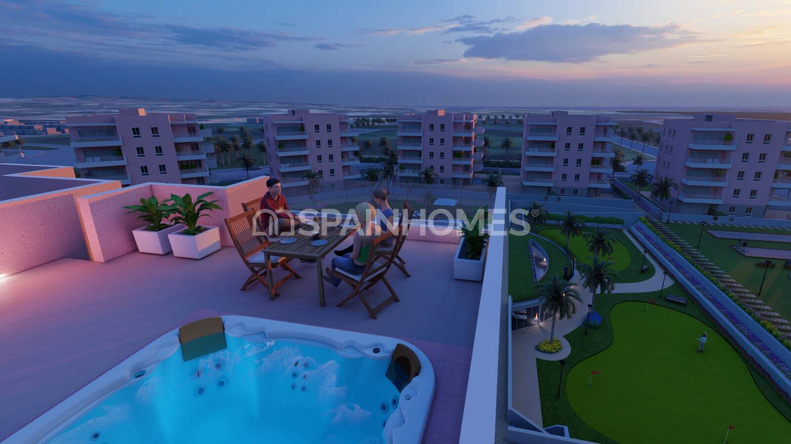 Takvåning i Guardamar del Segura, Alicante, Spanien 3 sovrum, 91 kvm. Nr. 62837