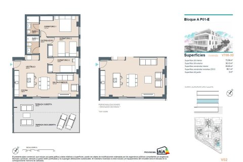 Huoneisto myytävänä Valencia, Espanja, 3 makuuhuonetta, 96 m2 No. 137132 - kuva 11