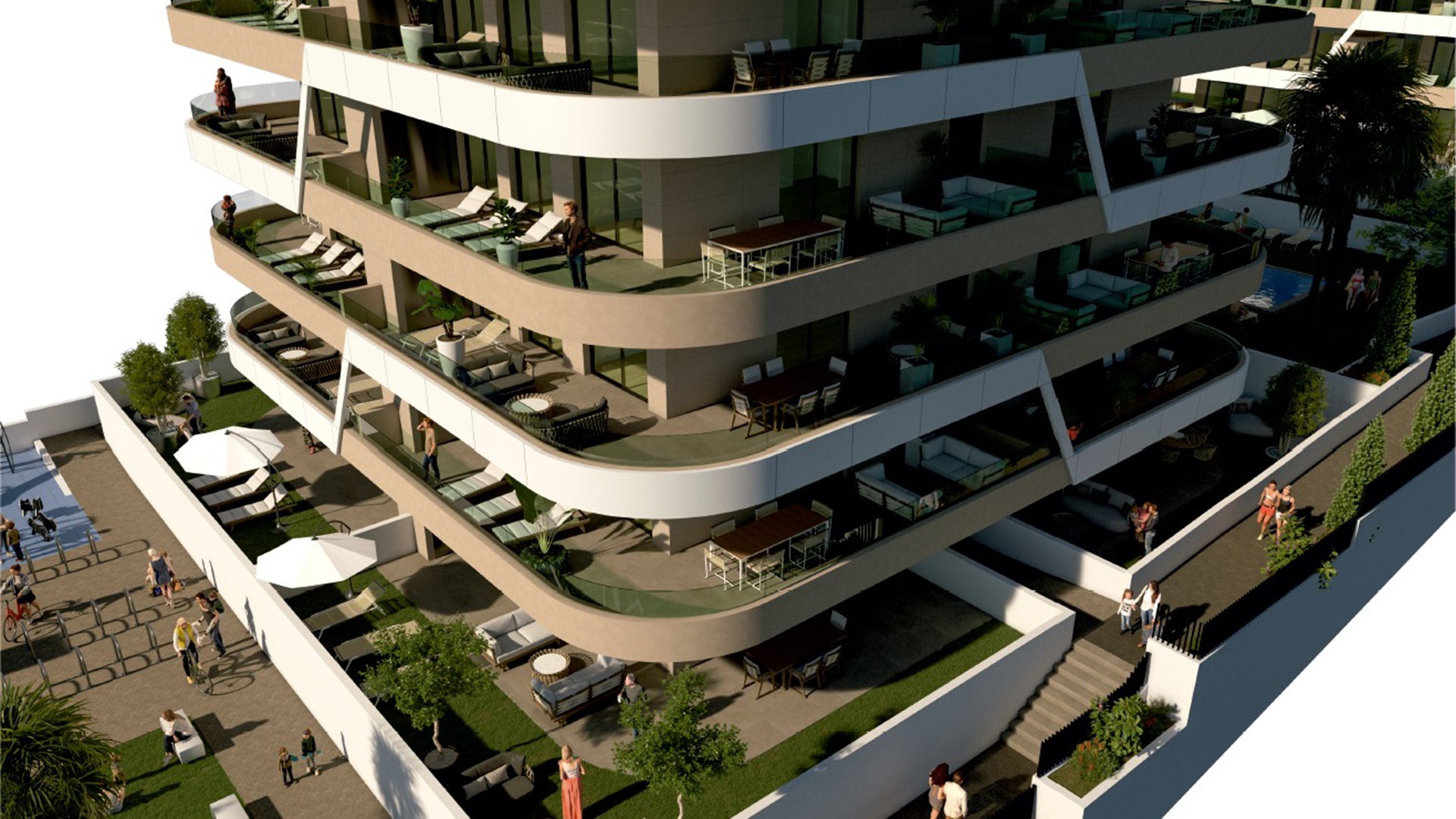 Apartament w Claudia II, Los Arenales Del Sol, Alicante, Hiszpania 2 sypialnie, 117.6 mkw. nr 69167