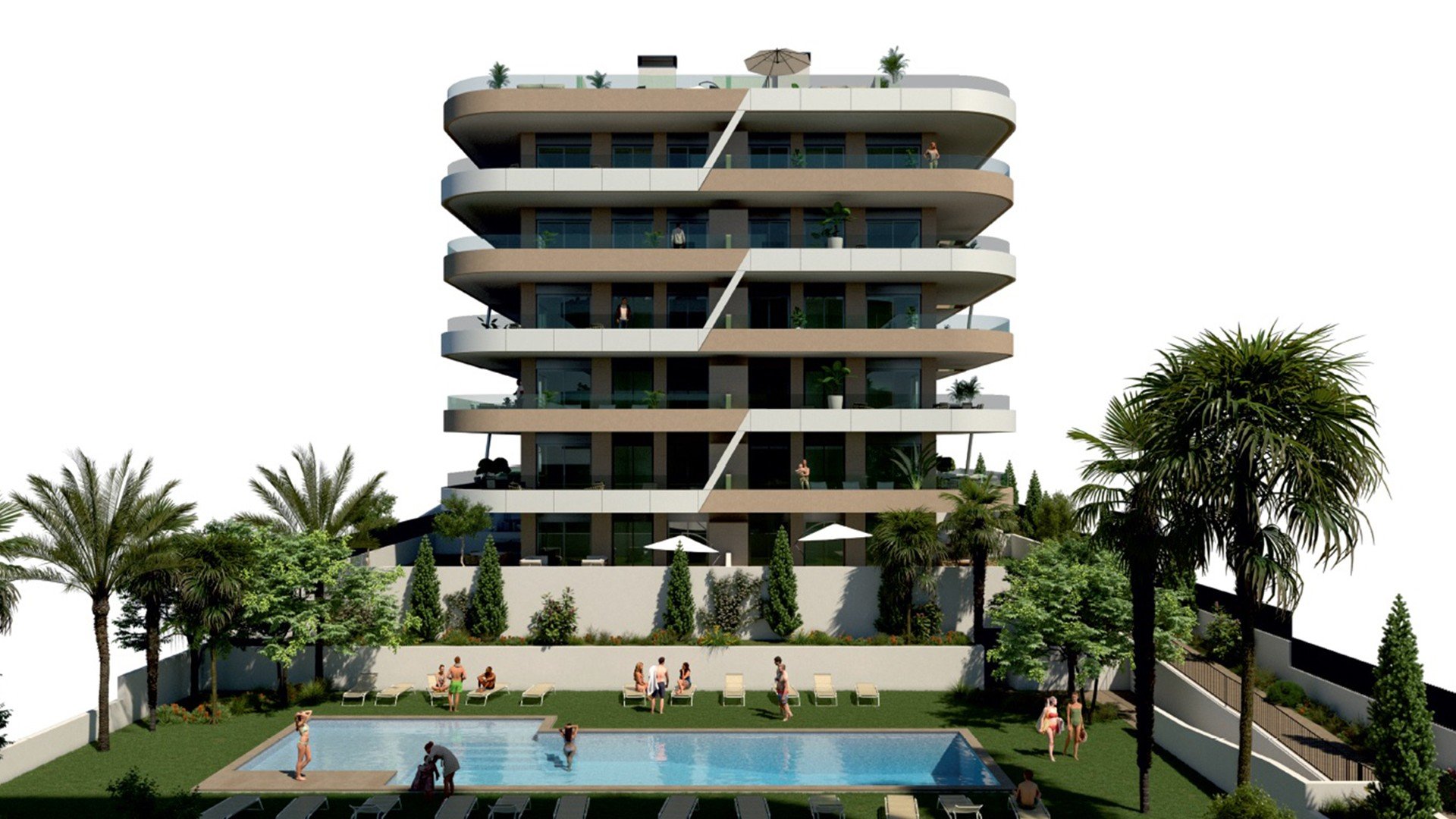 Apartament w Claudia II, Los Arenales Del Sol, Alicante, Hiszpania 2 sypialnie, 117.6 mkw. nr 69167
