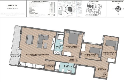 Huoneisto myytävänä Algorfa, Alicante, Espanja, 3 makuuhuonetta, 84 m2 No. 135160 - kuva 12