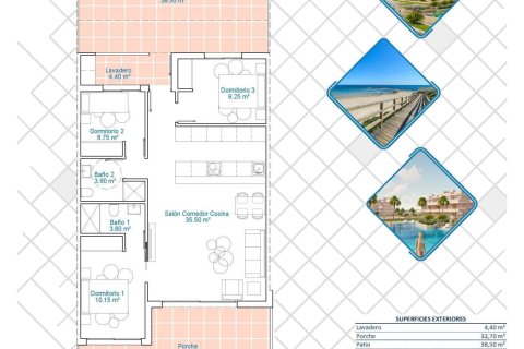 Apartamento en venta en Pilar de la Horadada, Alicante, España 3 dormitorios, 102 m2 No. 155297 - foto 28