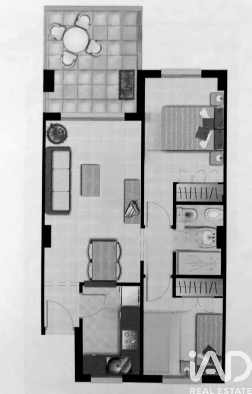 Apartament w Oropesa del Mar, Castellon, Hiszpania 2 sypialnie, 61 mkw. nr 185623