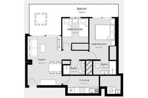 Dzīvoklis pārdošanā Oropesa del Mar, Castellon, Spānijā 2 istabas, 134 m2 Nr. 153522 - attēls 19
