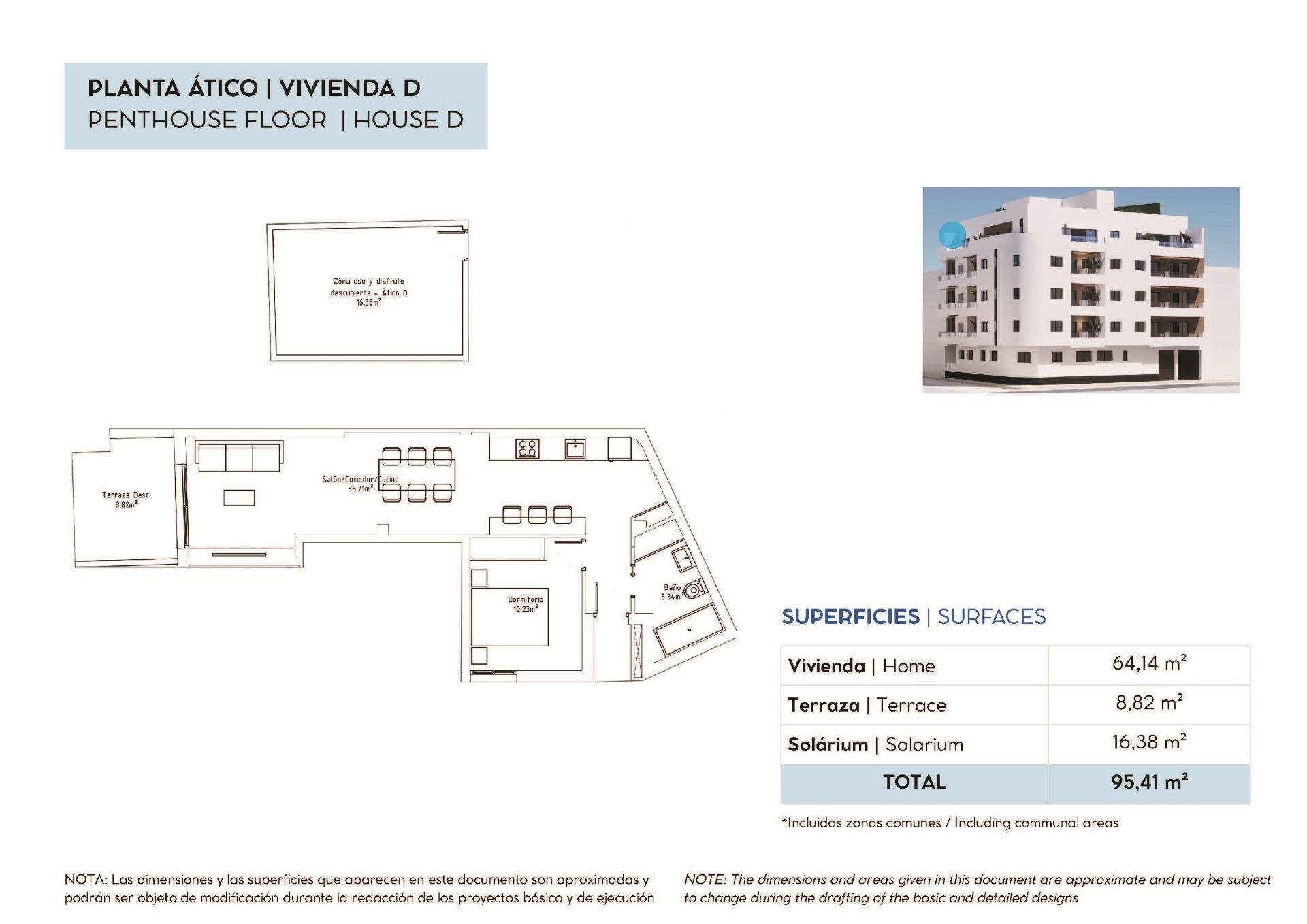 Penthouse in Torrevieja, Alicante, Spain 1 bedroom, 64 sq.m. No. 192435