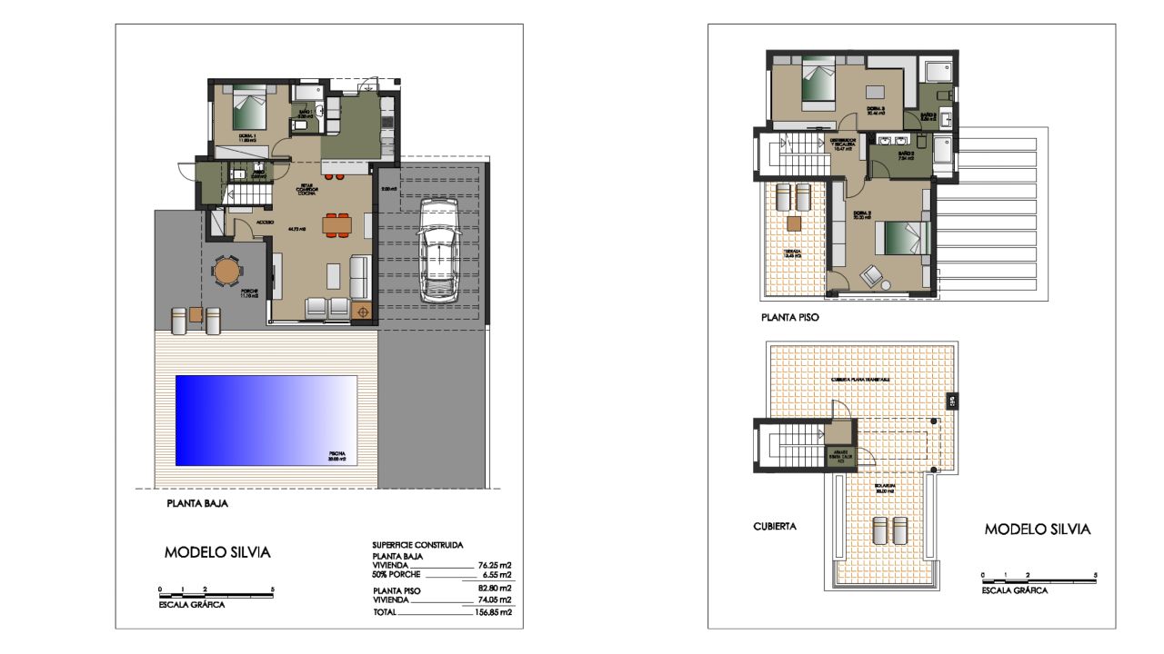 Huvila Amay Deluxe, Orihuela, Alicante, Espanja 3 makuuhuonetta, 156.85 m2 No. 52110