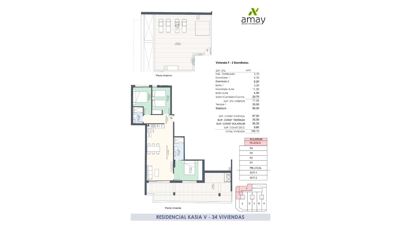 Apartment en Kasia V, Torrevieja, Alicante, Espagne 3 chambres, 71.5 m2 No. 105534