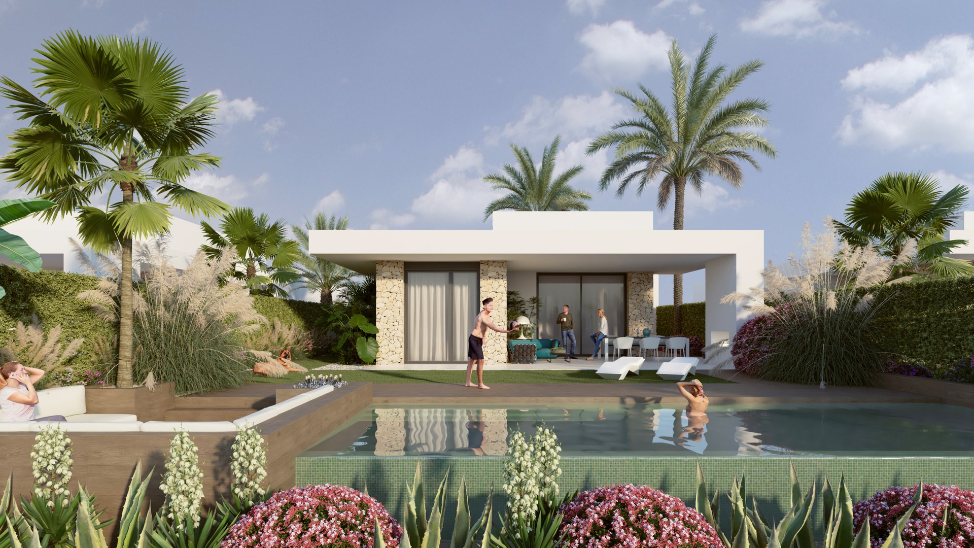 Villa a Lomas De La Juliana, Alicante, Spagna 3 camere da letto, 401 mq. N° 195254