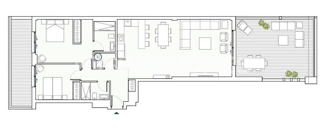 Appartamento a Estepona, Malaga, Spagna 3 camere da letto, 142 mq. N° 138715
