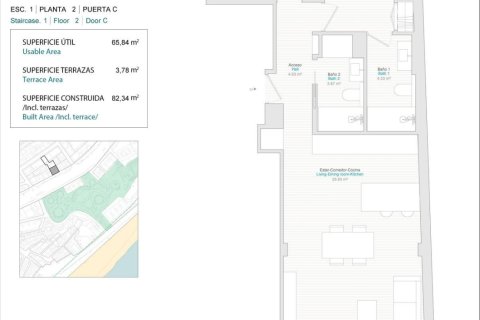Apartament Villajoyosa, Alicante, Hiszpania 2 sypialnie, 65 mkw. nr 134583 – zdjęcie 6