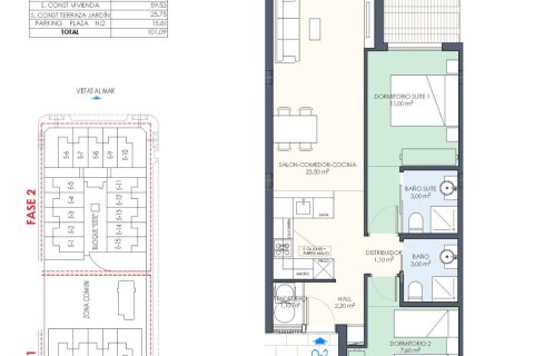 Bungalo pārdošanā Pilar de la Horadada, Alicante, Spānijā 2 istabas, 59 m2 Nr. 135351 - attēls 14