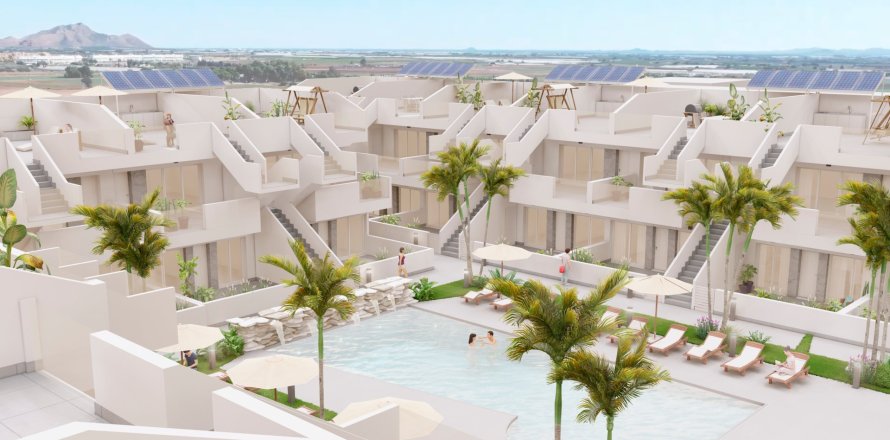 Bungalow i Torre-Pacheco, Murcia, Spanien 3 sovrum, 80 kvm. Nr. 136670