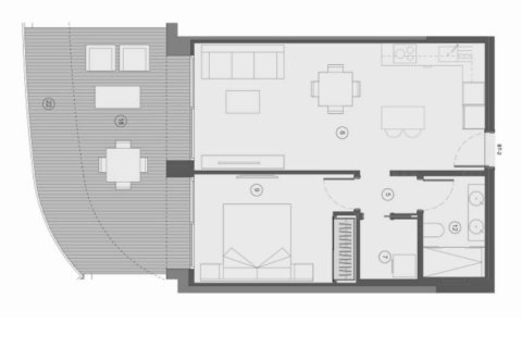 Layout 1 bedroom, 85 sq.m. in Benidorm, Alicante, Spain №147058
