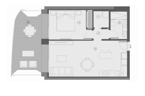 Layout 1 bedroom, 79 sq.m. in Benidorm, Alicante, Spain №147059