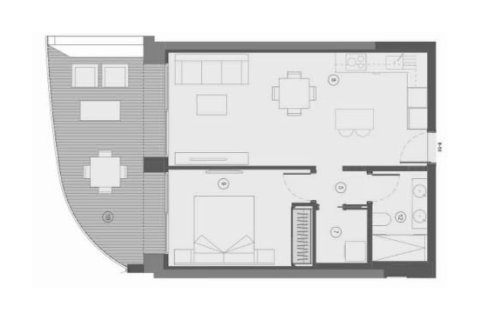 Layout 1 bedroom, 75 sq.m. in Benidorm, Alicante, Spain №147057