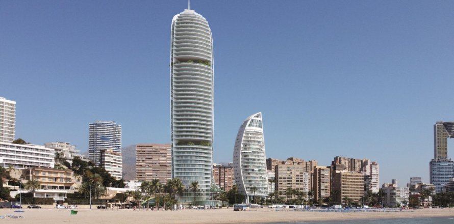 Lägenhet i Benidorm, Alicante, Spanien 2 sovrum, 79 kvm. Nr. 196691