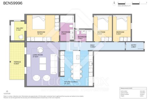 Apartment à vendre à Barcelona, Espagne, 3 chambres, 132 m2 No. 150465 - photo 23