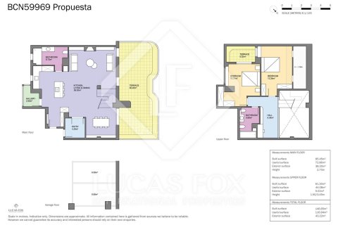 Penthouse w Barcelona, Hiszpania 3 sypialnie, 147 mkw. nr 150467 – zdjęcie 6