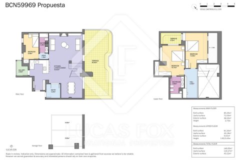 Penthouse w Barcelona, Hiszpania 3 sypialnie, 147 mkw. nr 150467 – zdjęcie 7