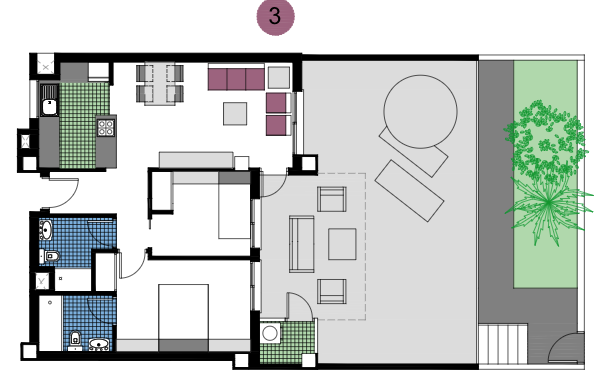Dzīvoklis Mil Palmeras, Alicante, Spānijā 3 istabas, 72 m2 Nr. 144837
