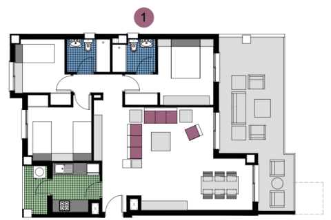 Dzīvoklis pārdošanā Mil Palmeras, Alicante, Spānijā 3 istabas, 72 m2 Nr. 144837 - attēls 21